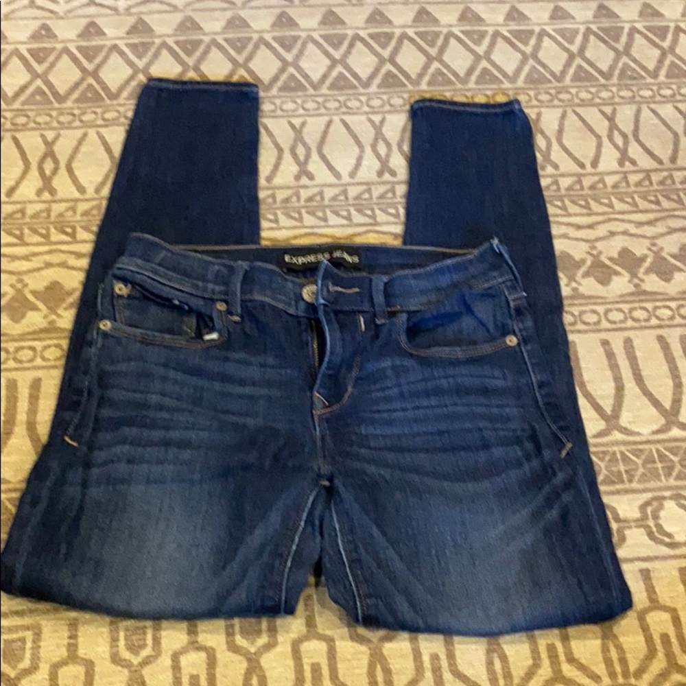 Express skinny jeans no distress